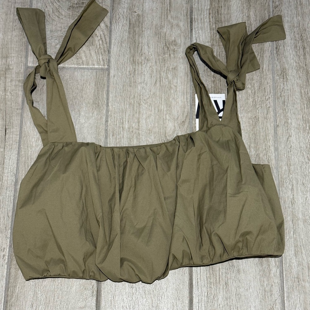 Olive‎ Green Women's Crop Top